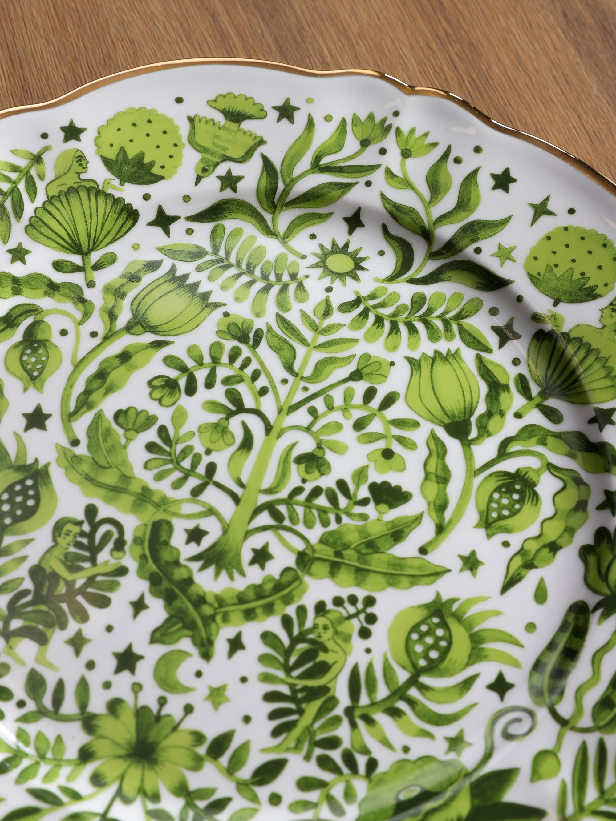 All Over Green Platter