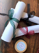 Sheer With Gold Stitches Ribbon