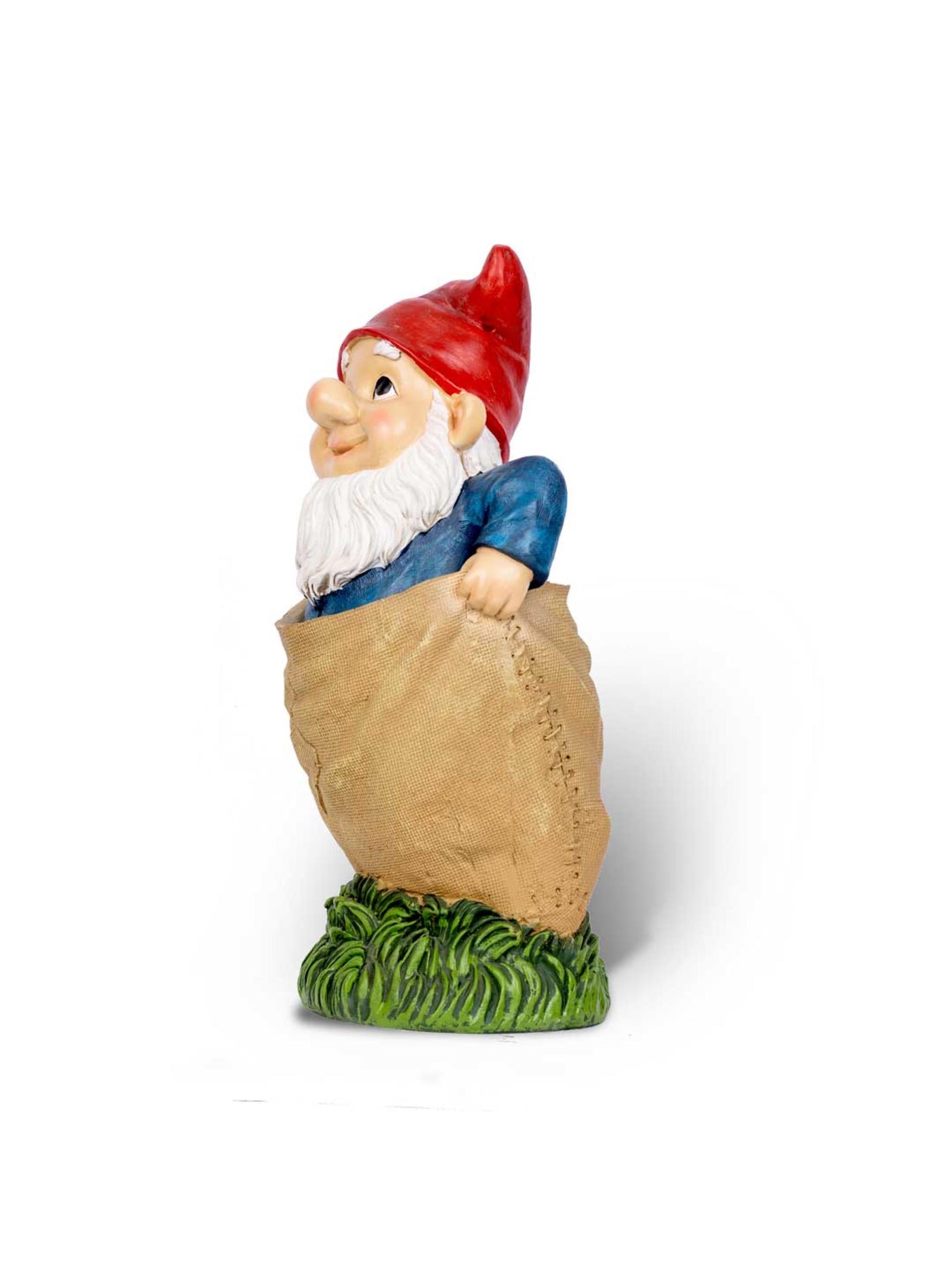 Garden Decor - Gnome in a Sack Race