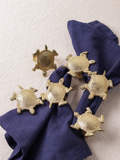 Glimpse Homes Elegant Napkin Rings for Dining Table| Tortoise