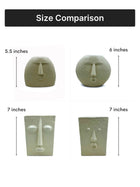 The Nordic Face Vase Collection | Set of 4 | Ivory| Satin Matte Finish