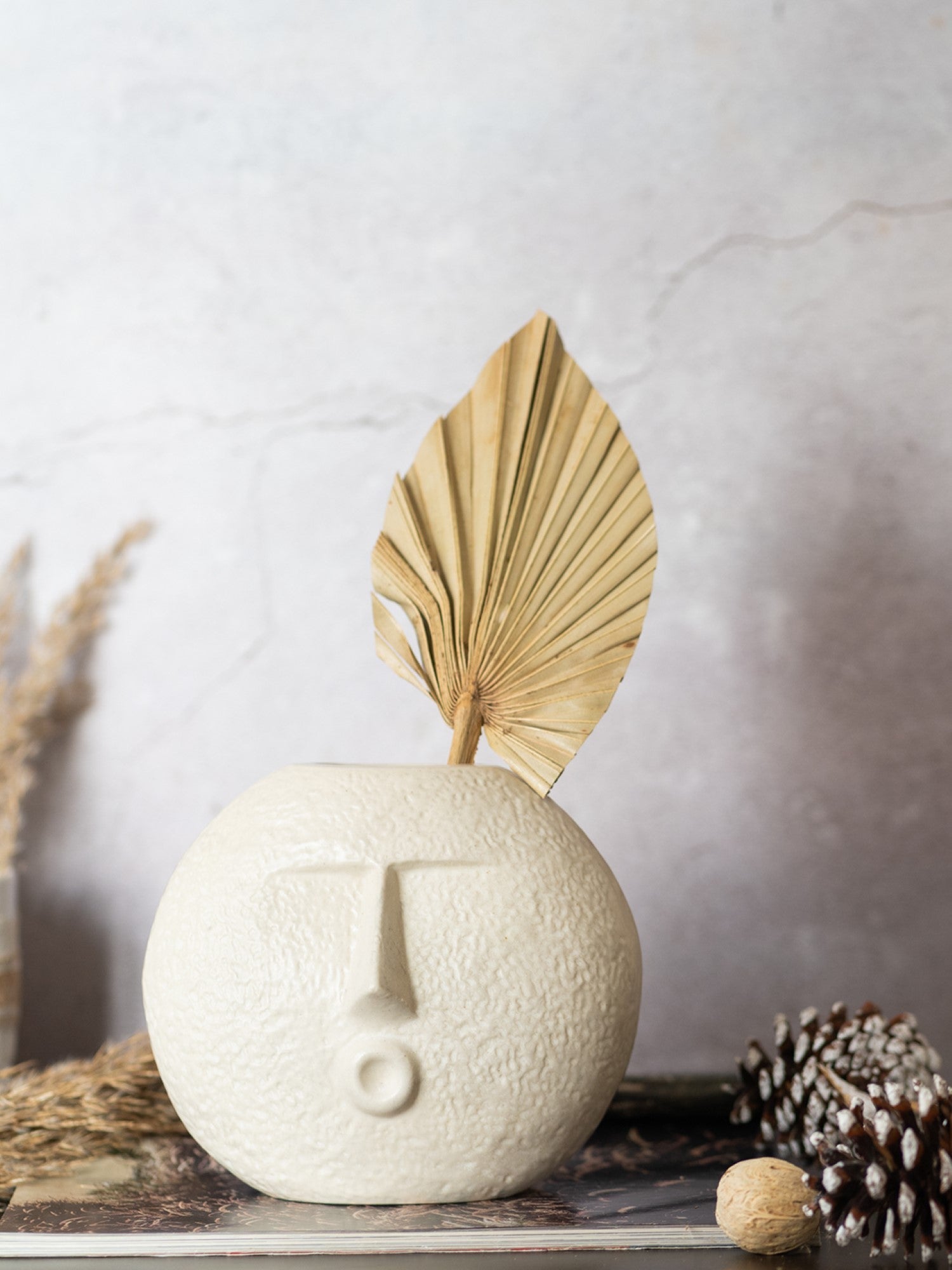 The Nordic Face Vase Collection | Set of 4 | Ivory| Satin Matte Finish