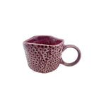 Hand Moulded Speckled Mug by Glimpse Homes | 200 ml | Set of 2 mugs | Cherry Red Color