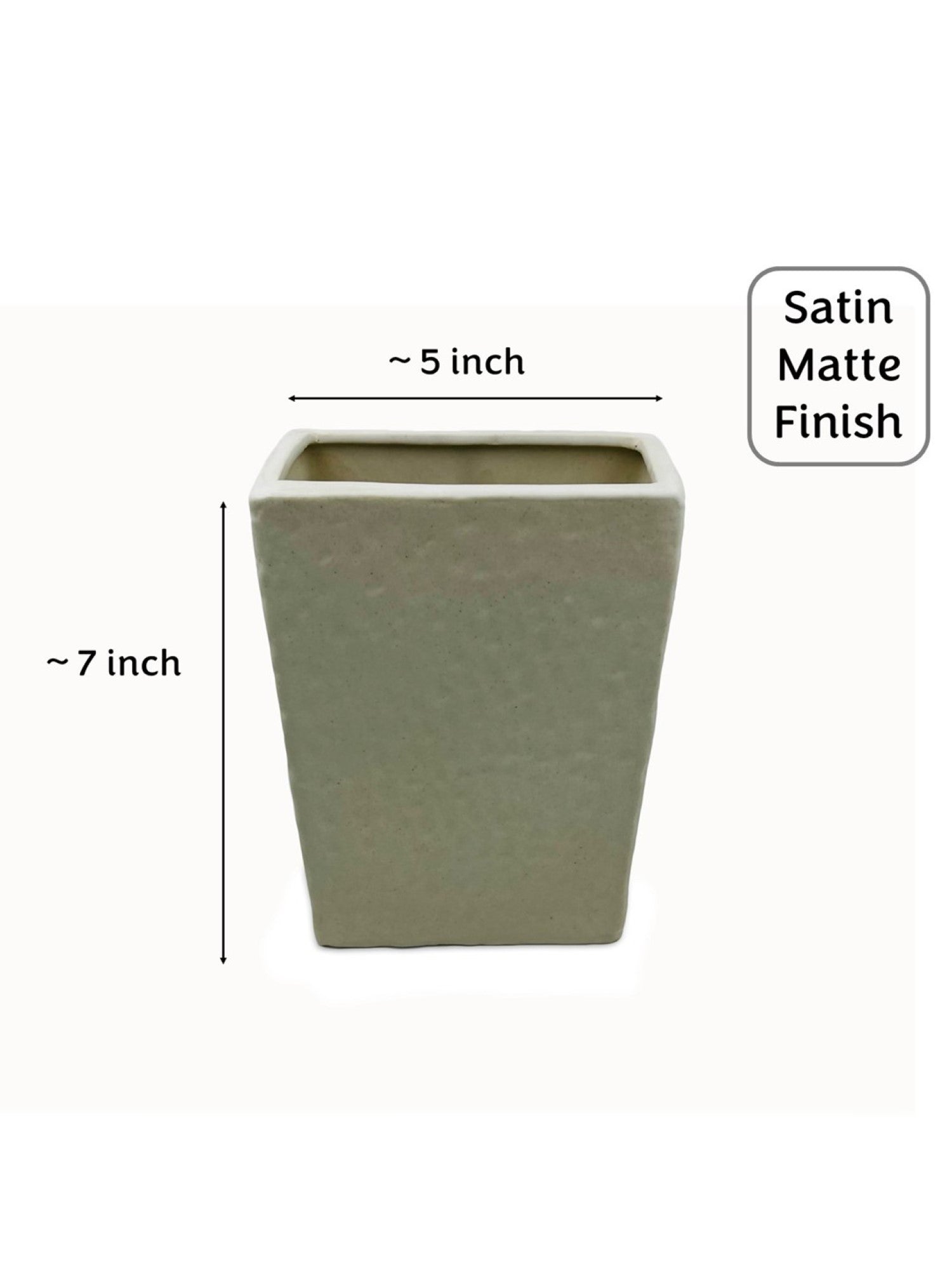 Ceramic Flower Vase | Set of 2 | Zen Face Vase 7" & Jaw Dropper Face Vase 7" | Ivory| Satin Matte Finish