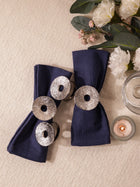 Lotus Leaf Napkin Rings – Silver