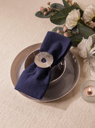 Lotus Leaf Napkin Rings – Silver