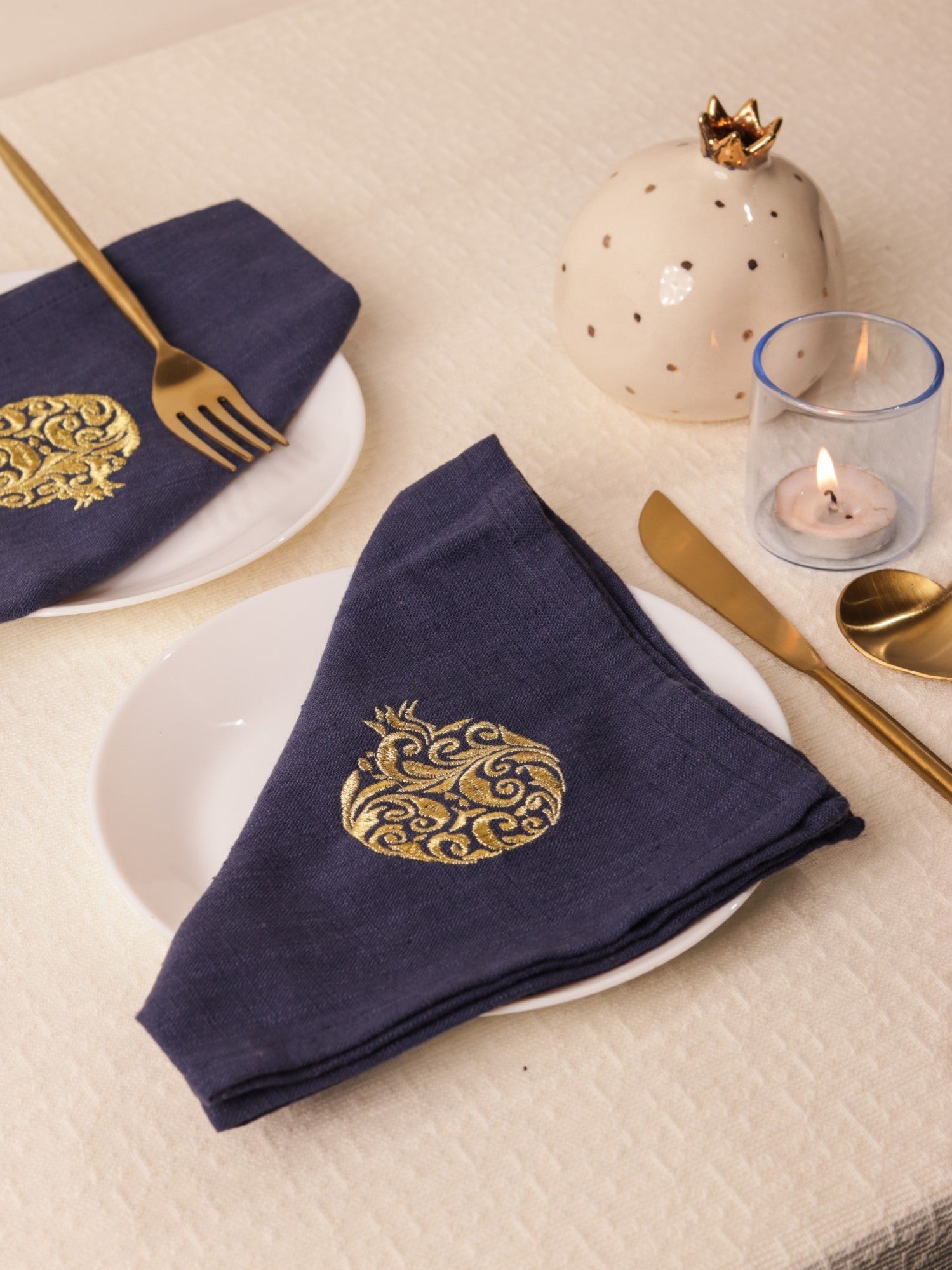 Regal Pomegranate Cotton Slub Napkins