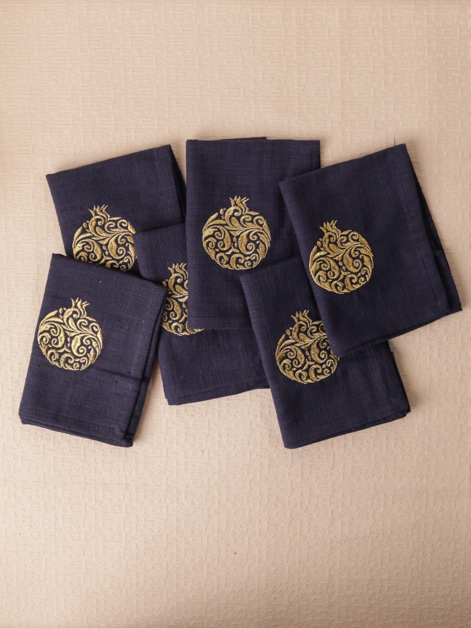Regal Pomegranate Cotton Slub Napkins