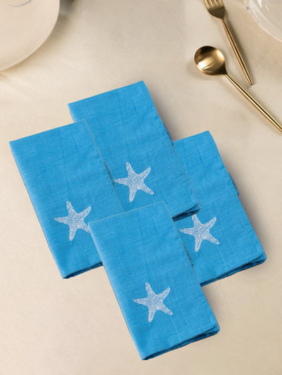 Starfish Soiree Cotton Slub Napkins