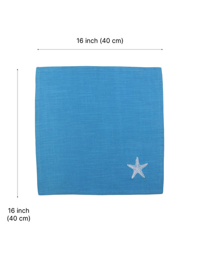 Starfish Soiree Cotton Slub Napkins