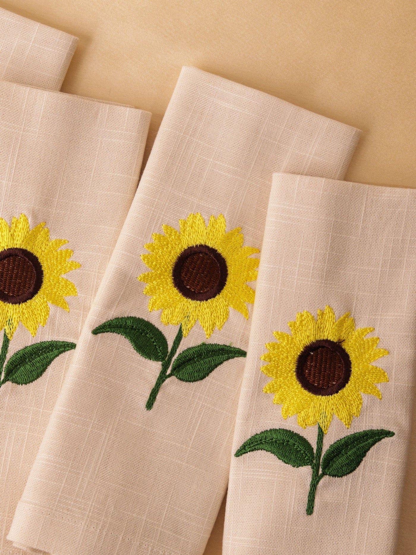 Amber Sunflower Cotton Slub Napkins