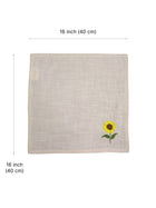 Amber Sunflower Cotton Slub Napkins
