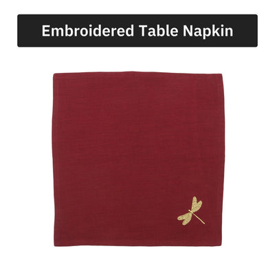 Burgundy Dragonfly Dining Gift Set