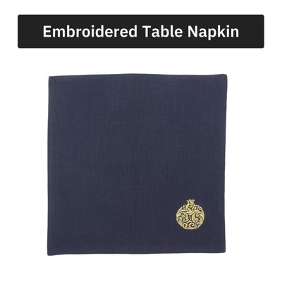 Regal Pomegranate Cotton Slub Napkins & Mats Combo