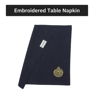 Regal Pomegranate Cotton Slub Napkins & Mats Combo