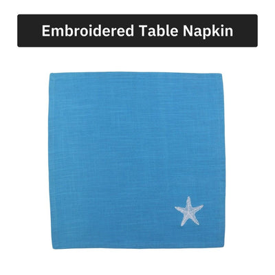 Starfish Soiree Cotton Slub Napkins & Mats Combo