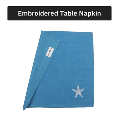 Starfish Soiree Cotton Slub Napkins & Mats Combo