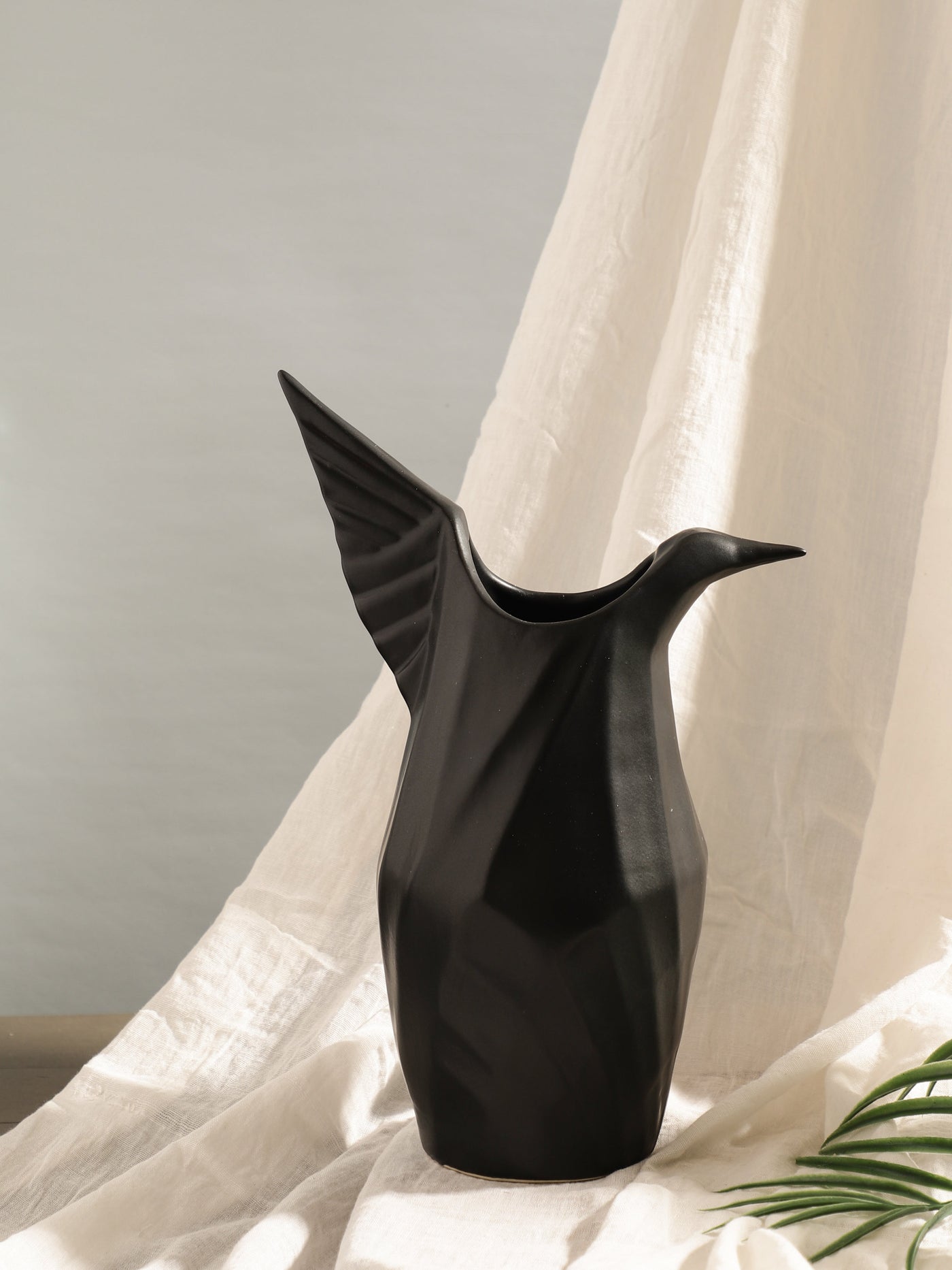 Glimpse Homes Origami Bird Vase | Ceramic Flower Vase | 9 inch