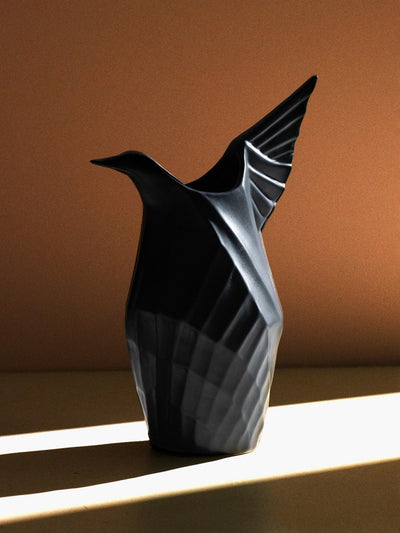 Glimpse Homes Origami Bird Vase | Ceramic Flower Vase | 9 inch