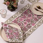 Jaipuri Block Print Table Napkins and Mats Set of 6 | Design 2