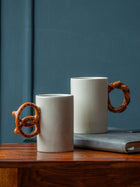 Pretzel Bagel Churros Mugs | Set of 2 - Pretzel Bagel