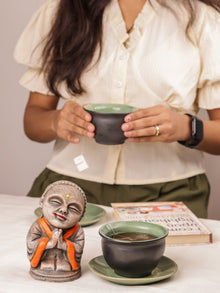Tibetan Cup and Saucer | Set of 2 - With Saucer