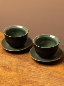 Tibetan Cup and Saucer | Set of 2 - With Saucer