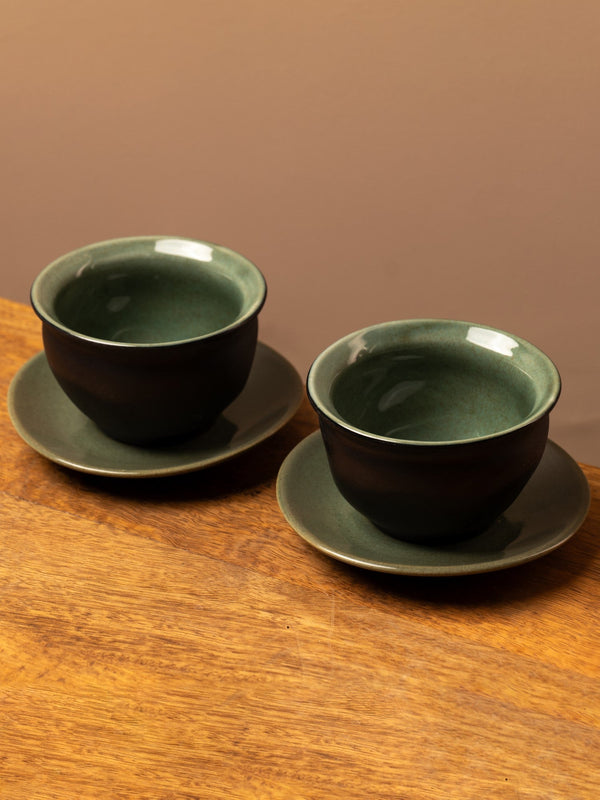 Tibetan Cup and Saucer | Set of 2 - With Saucer
