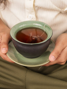 Tibetan Cup and Saucer | Set of 2 - With Saucer