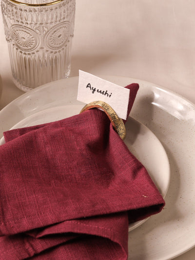 Triangle Napkin Rings With Name Tags