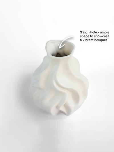 Whispering Waves Ceramic Vase