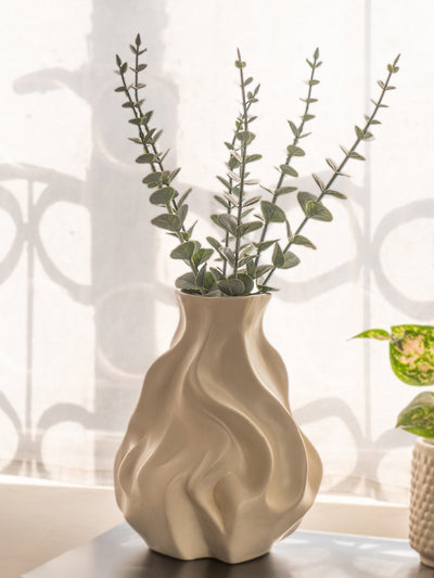 Whispering Waves Ceramic Vase