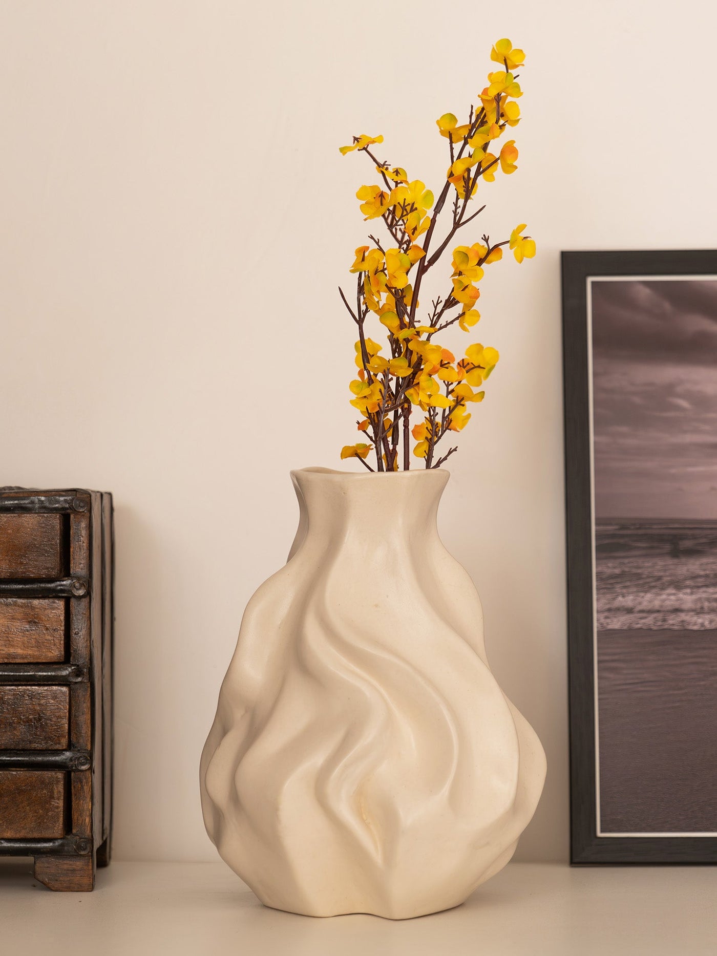 Whispering Waves Ceramic Vase