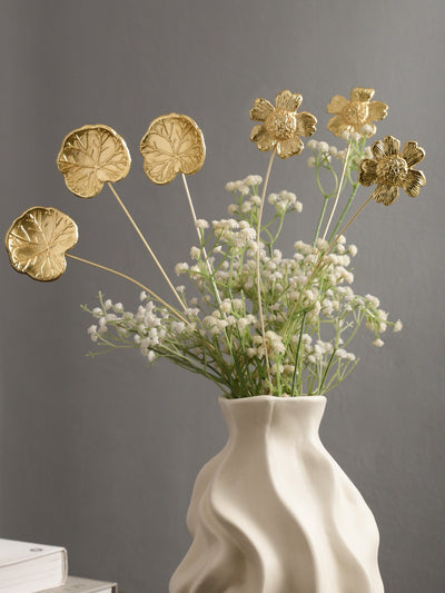 Golden Floral Metal Sticks | SET OF 6