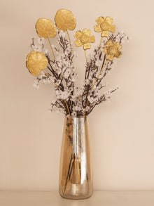 Golden Floral Metal Sticks | SET OF 6