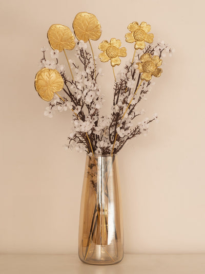 Golden Floral Metal Sticks | SET OF 6