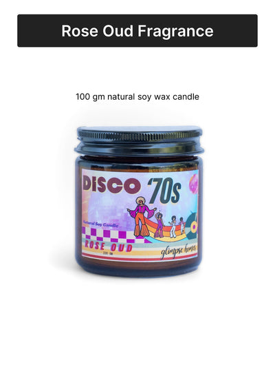 60s 70s Retro Rewind Candles | Set of 2