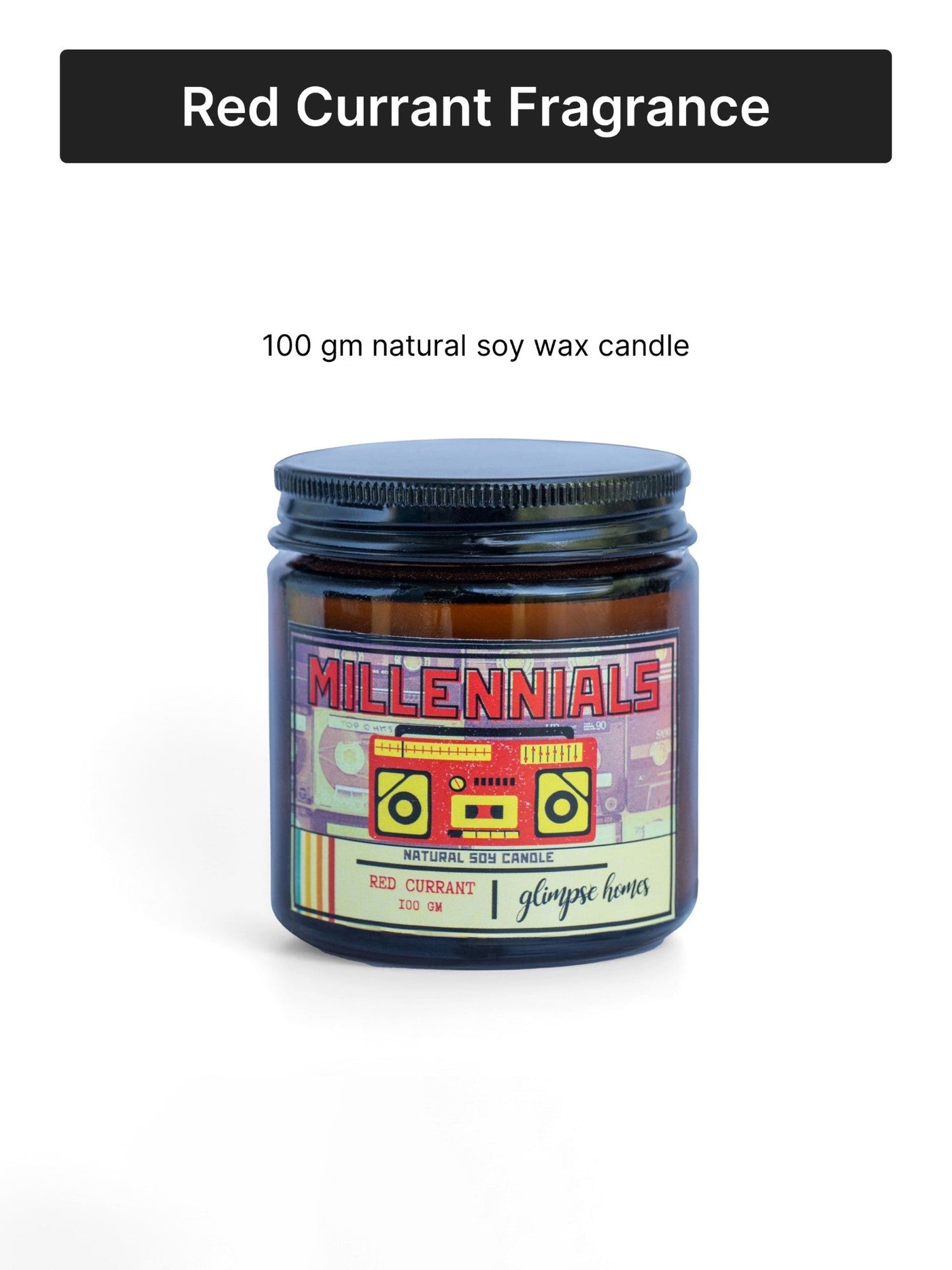 70s Millennials Retro Rewind Candles | Set of 2