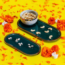 Elegance Green Platter (L)