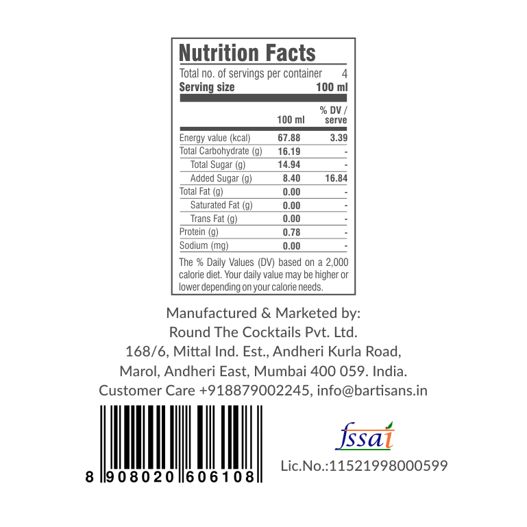 Cocktail Mixer - Indian Summer (4 Serve)
