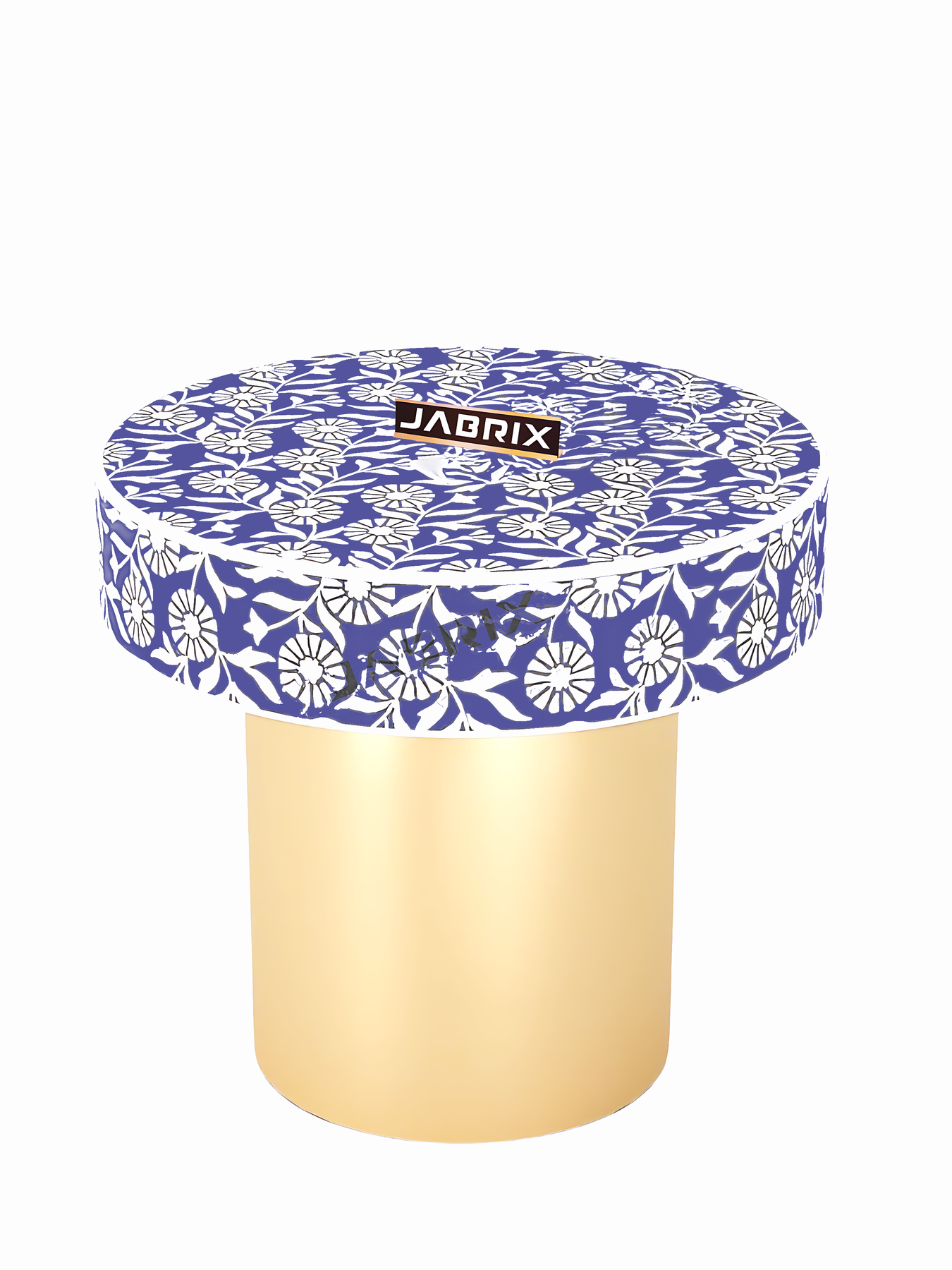 Inlay Round Side Table- Sunflower