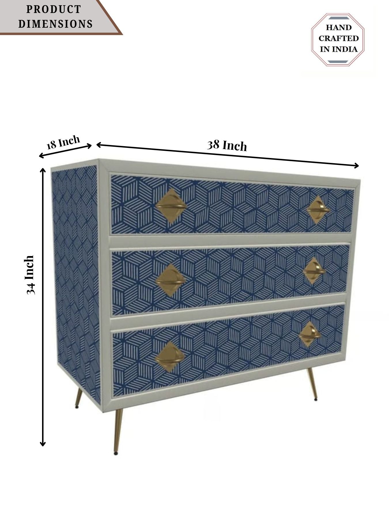 Inlay Chest of Drawers - Geo