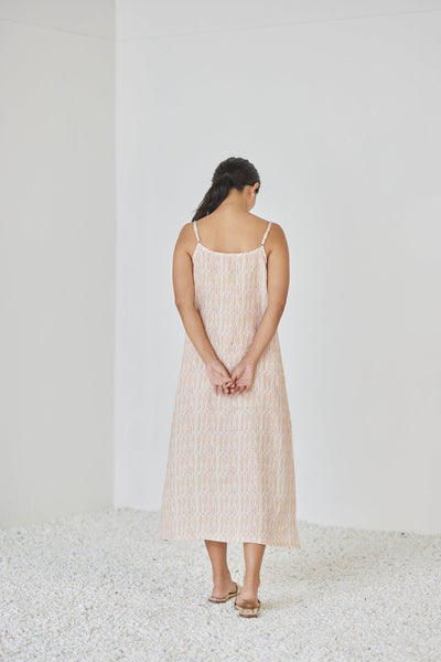Iris Mosaic Blush Slip Dress