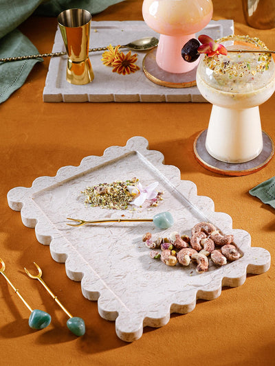 Italian White Marble Platter