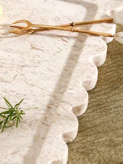 Italian White Marble Platter