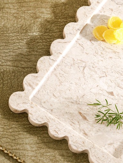 Italian White Marble Platter