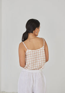 Ivy Check Blush Cami Top