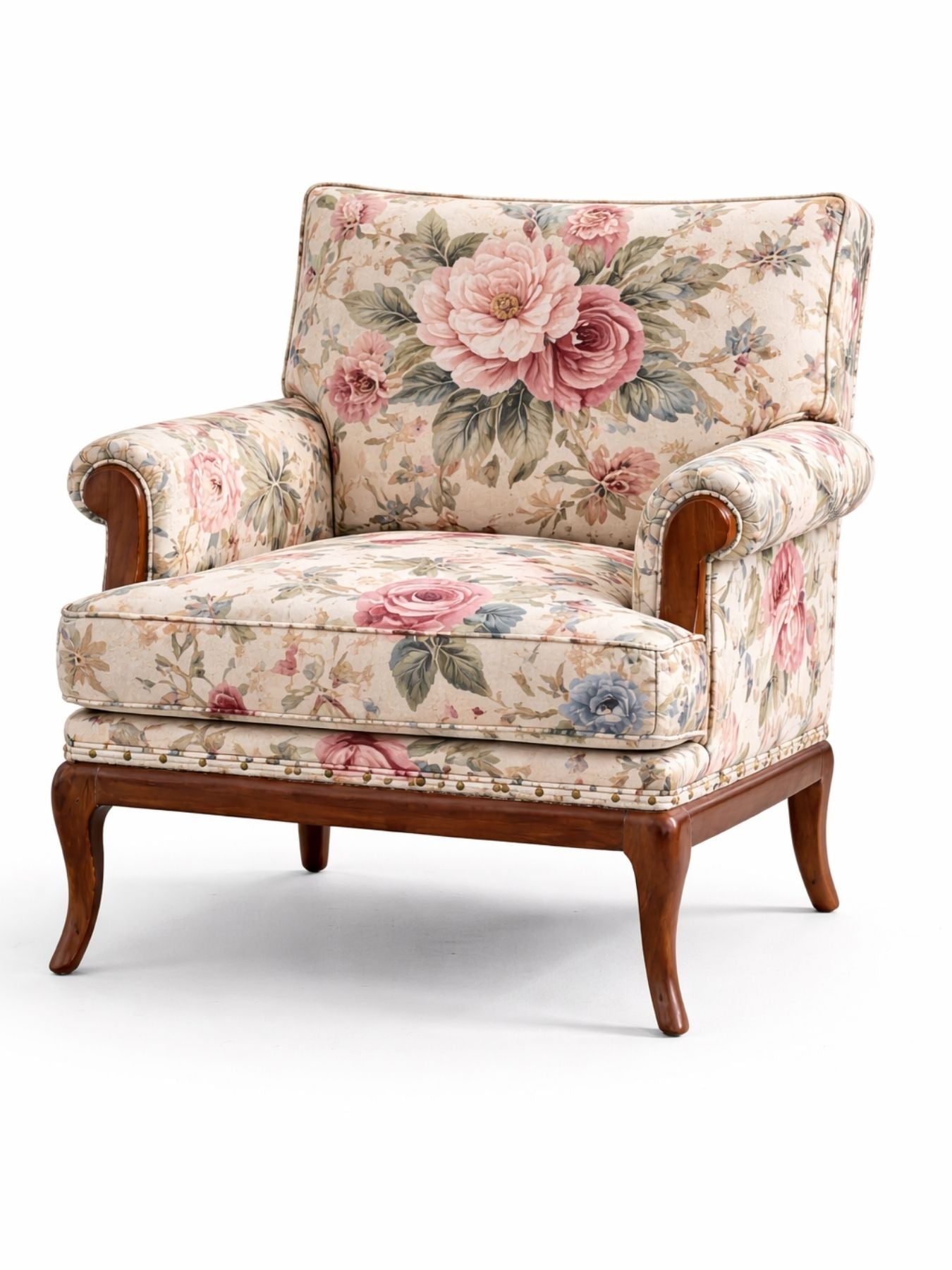 Akira Velvet Fabric Armchairs