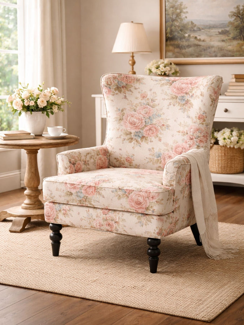 Heritage Blossom Print Armchair