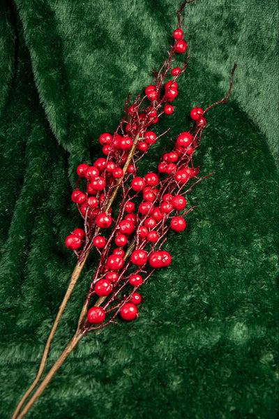 Red Berry Large Decorative Branch